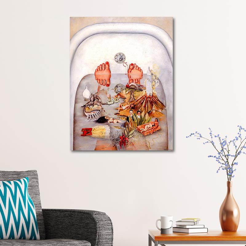 Frida Kahlo What the Water Gave Me Ünlü Ressamların Tabloları