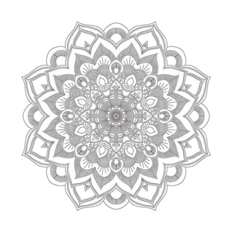 Çiçek Desenli Mandala Tablosu resim