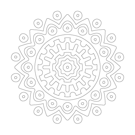 Çiçek Desenli Mandala Tablosu 0