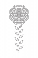 Çiçek Desenli Mandala Tablosu - CM-057