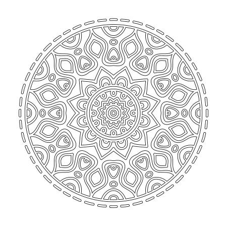 Radyal Desenli Mandala Tablosu resim