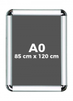 A0 (85 x 120 cm) Açılır Kapanır Alüminyum Çerçeve Rondo Köşe - DAACNR250A0R