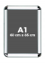 A1 (60 x 85 cm) Açılır Kapanır Alüminyum Çerçeve Rondo Köşe k0
