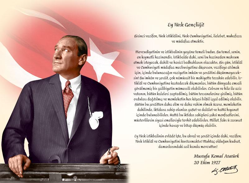 Bugünkü Türkiye ve Atatürk’ün Gençliğe Hitabesi