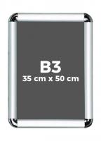 B3 (35 x 50 cm) Açılır Kapanır Alüminyum Çerçeve Rondo Köşe - DAACNG250B3R