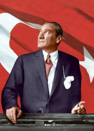 Atatürk ve Bayrak resim