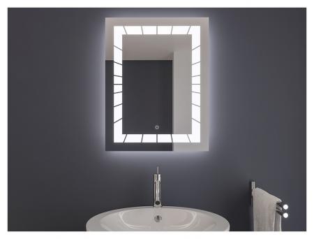 AYAZ2DL Dokunmatik Mercekli Işıklı Ayna - 75 X 100 cm resim